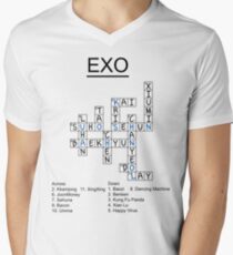 Exo Crossword Puzzle Men's V-Neck T-Shirt