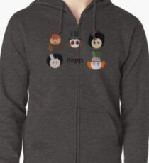 Depp. (Johnny Depp characters) Zipped Hoodie
