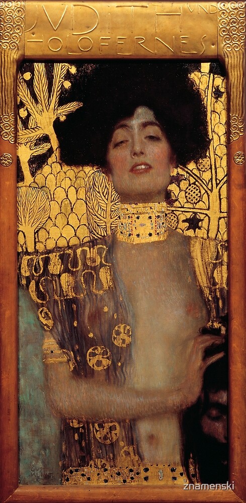 	Judith and the Head of Holofernes (also known as Judith I) is an oil painting by Gustav Klimt created in 1901. It depicts the biblical character of JudithShop all products	