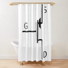 Mosfet symbol, #mosfet, #symbol, #MosfetSymbol, #SymboleMosfet Shower Curtain