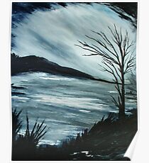 Black and White Landscape Poster