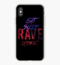 Essen. Schlaf. Rave. Wiederholen iPhone-Hülle & Cover