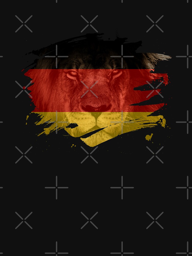 "Germany Flag & African Lion Picture" Tshirt by ockshirts Redbubble