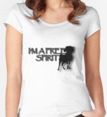 I'M A FREE SPIRIT Women's Fitted Scoop T-Shirt