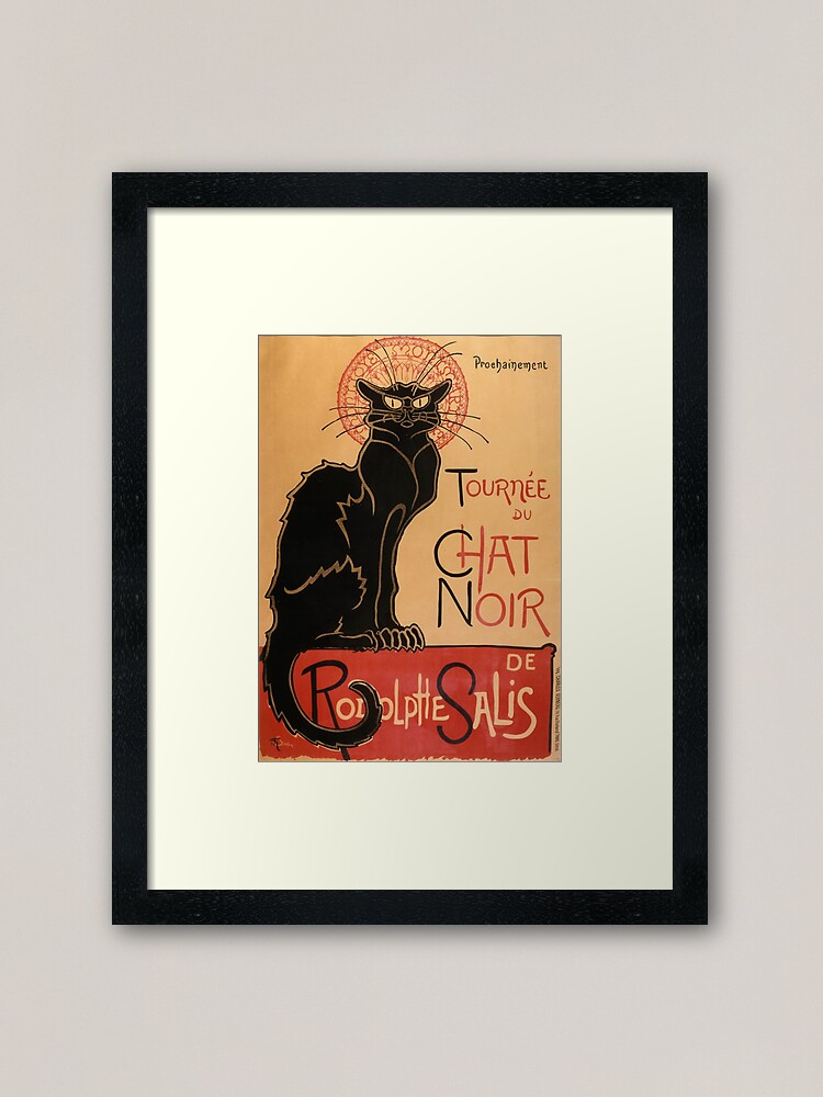 Tournée Du Chat Noir 1896 De Rodolphe Salis By Théophile Steinlen Tour Of Rodolphe Salis Chat Noir For Prints Posters Tshirts Framed Art Print