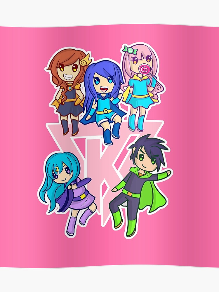 Funneh And The Krew Pink Poster - 