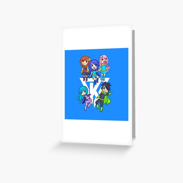 Funneh Roblox Greeting Cards Redbubble - ethangamertv roblox work at a pizza place roblox free