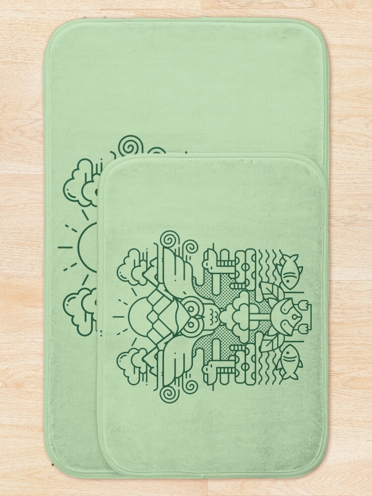 Alternate view of I Dream of Ecology Bath Mat