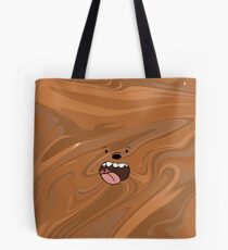 We Bare Bears Grizzly Marble Tote Bag