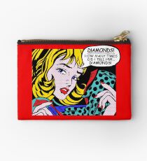 Roy Lichtenstein Comic Art - Girl with Gloves Studio Pouch