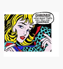 Roy Lichtenstein Comic Art - Mädchen mit Handschuhen Fotodruck