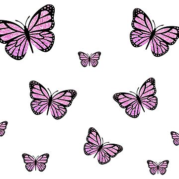 Artwork thumbnail, Pink Glitter Butterfly Pack by Jmakesart