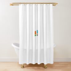 Minimalist Gumball Shower Curtain