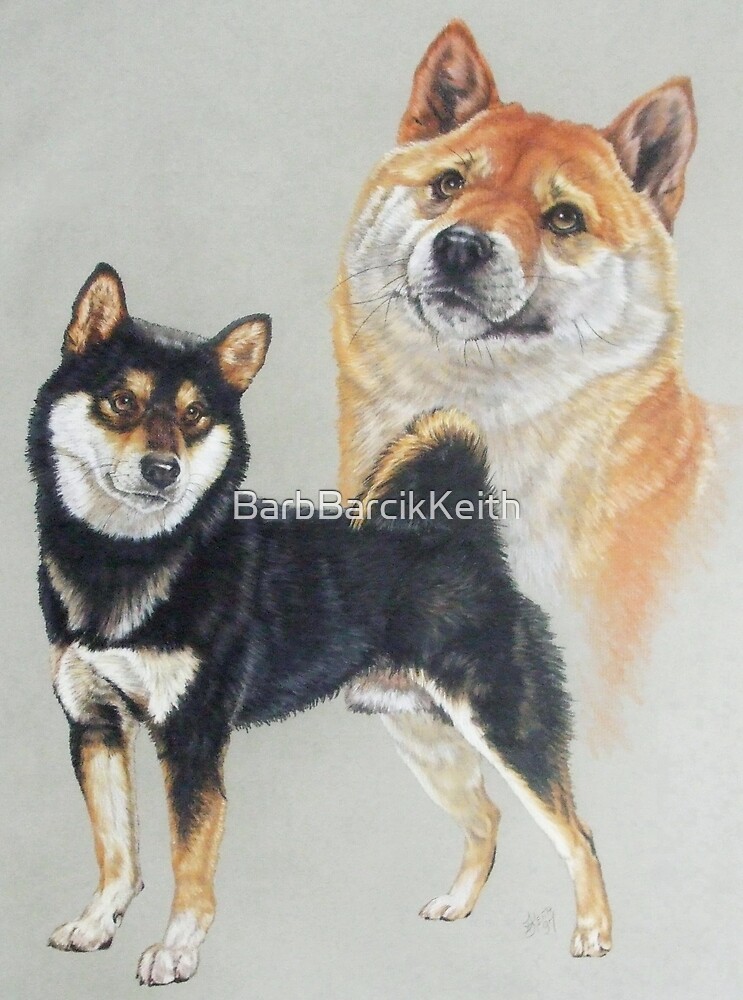 Shiba Inu Collage By Barbbarcikkeith Redbubble