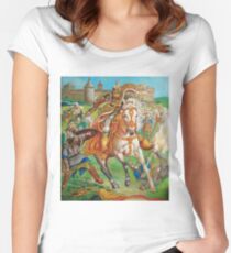 Polish hussar attack Women's Fitted Scoop T-Shirt