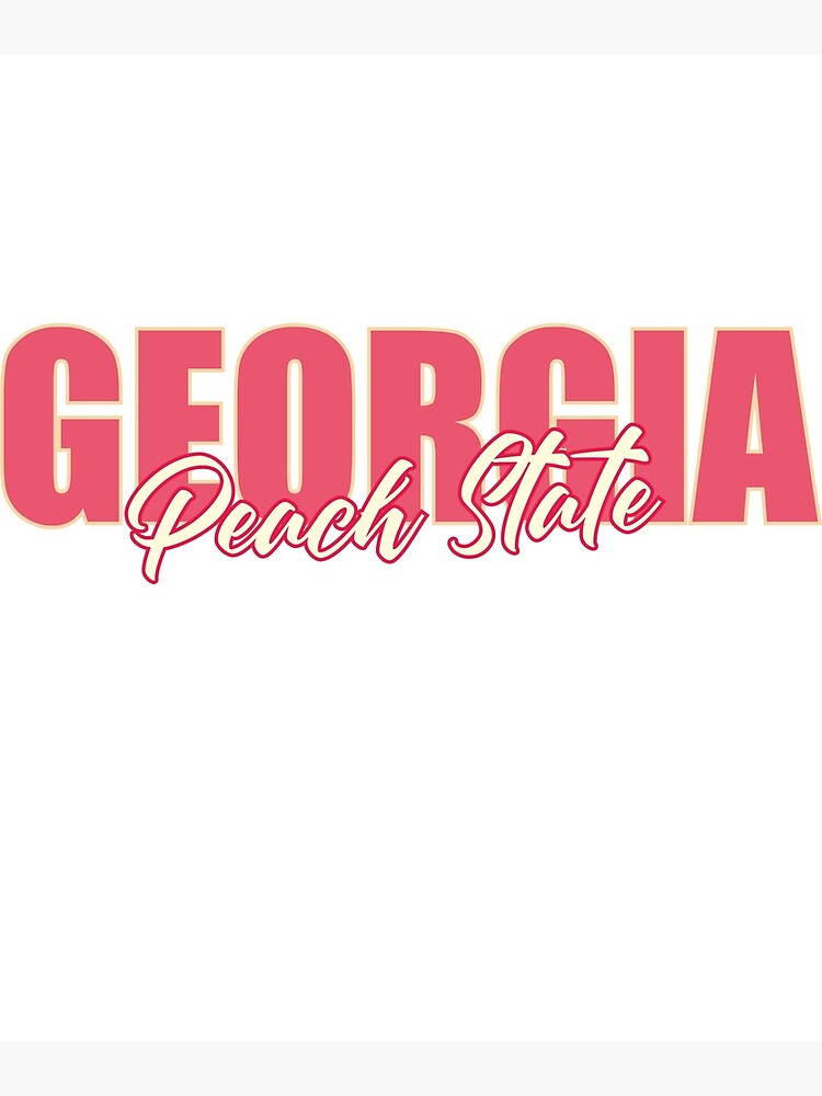 "State of Peach State, nickname of Canvas Print by