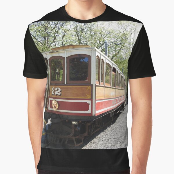 Isle of Man Vintage Victorian Electric Tram Railway at Laxey Graphic T-Shirt