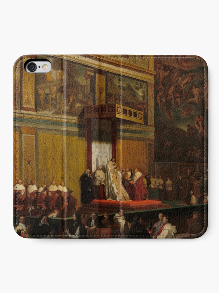 Alternate view of Pope Pius VII in the Sistine Chapel Oil Painting by Jean-Auguste-Dominique Ingres iPhone Wallet