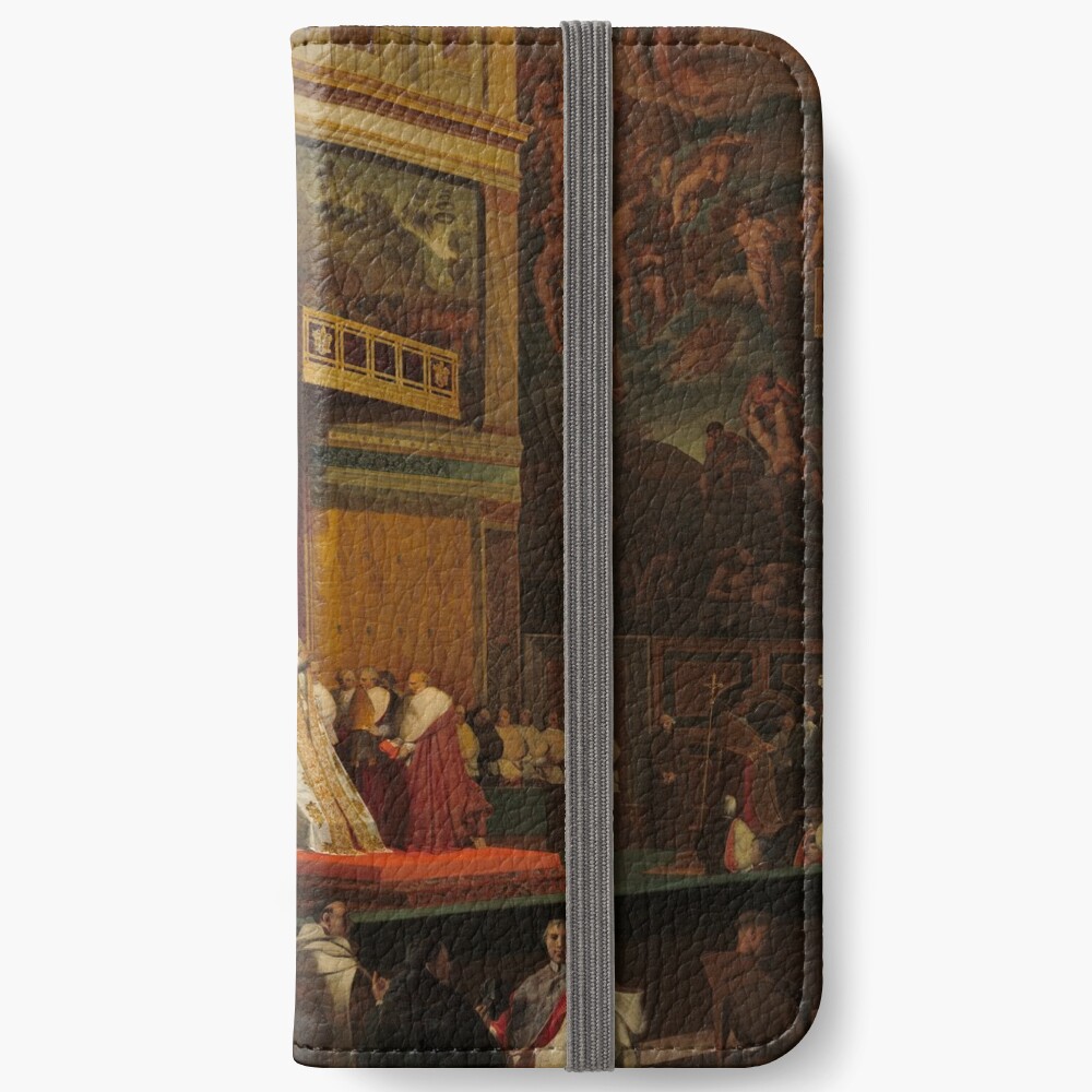 Pope Pius VII in the Sistine Chapel Oil Painting by Jean-Auguste-Dominique Ingres iPhone Wallet