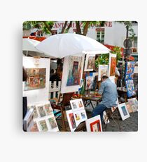 Artists production line - Montmartre, Paris Canvas Print