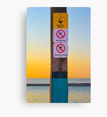 Shallow Water Canvas Print