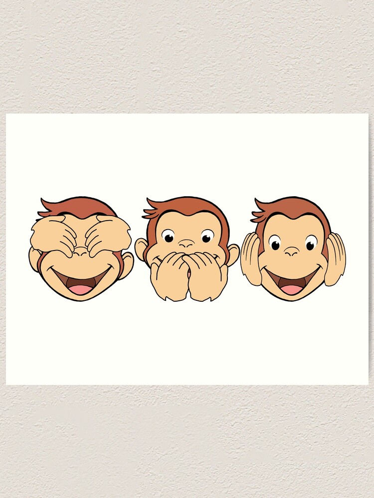 Curious George Art Print By Celesten Redbubble