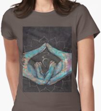 Vishuddha - throat chakra mudra Women's Fitted T-Shirt