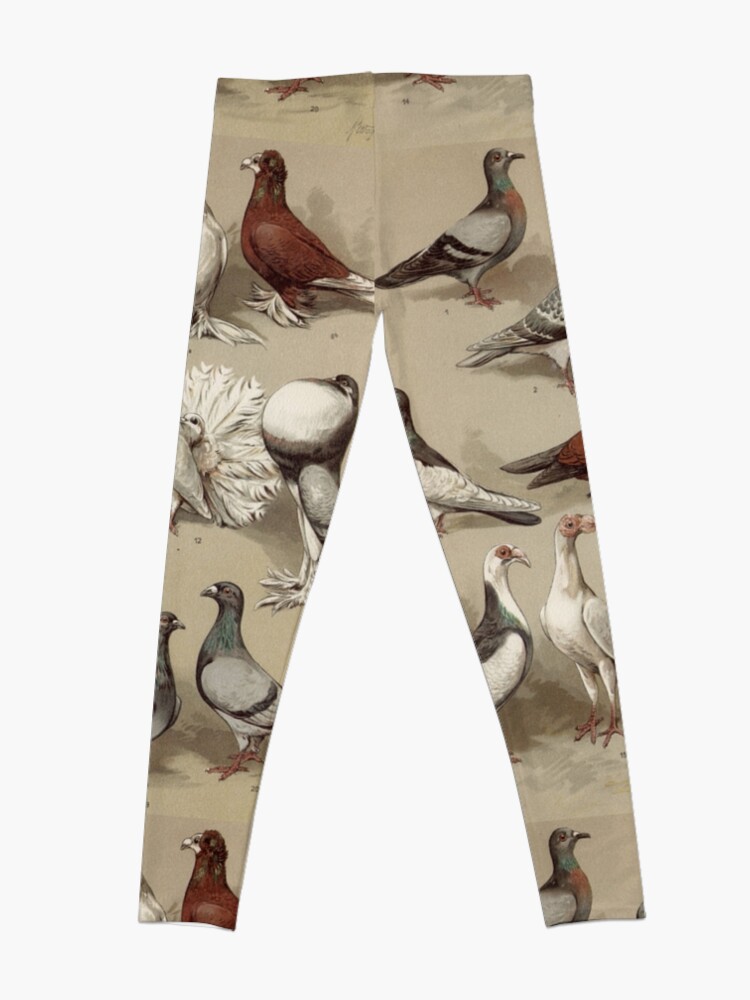 Alternate view of Pigeon Breeds Chart Leggings