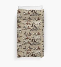 Pigeon Breeds Chart Duvet Cover