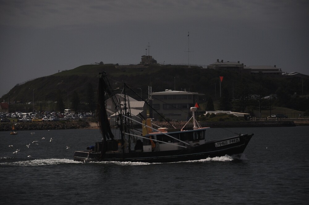 "Fishing Boat Returns, Newcastle, NSW 2019 " by muz2142 Redbubble