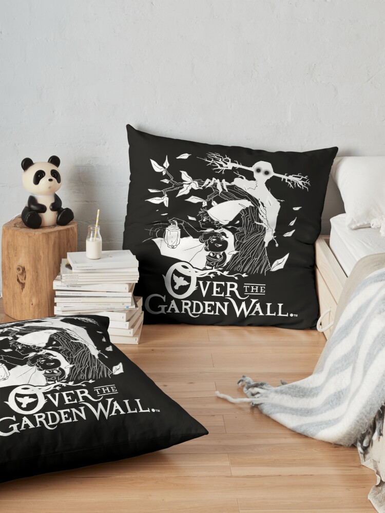 Alternate view of Over the garden wall - Lost in the woods Negative Version Floor Pillow