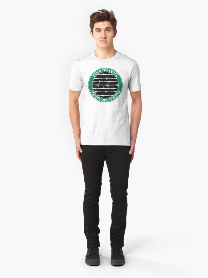 Alternate view of Build The Fence Slim Fit T-Shirt
