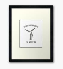 Renewable Energy Framed Print