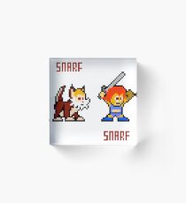 Thundercats 8bit Lion-O and Snarf Acrylic Block