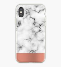 Marble & copper iPhone Case
