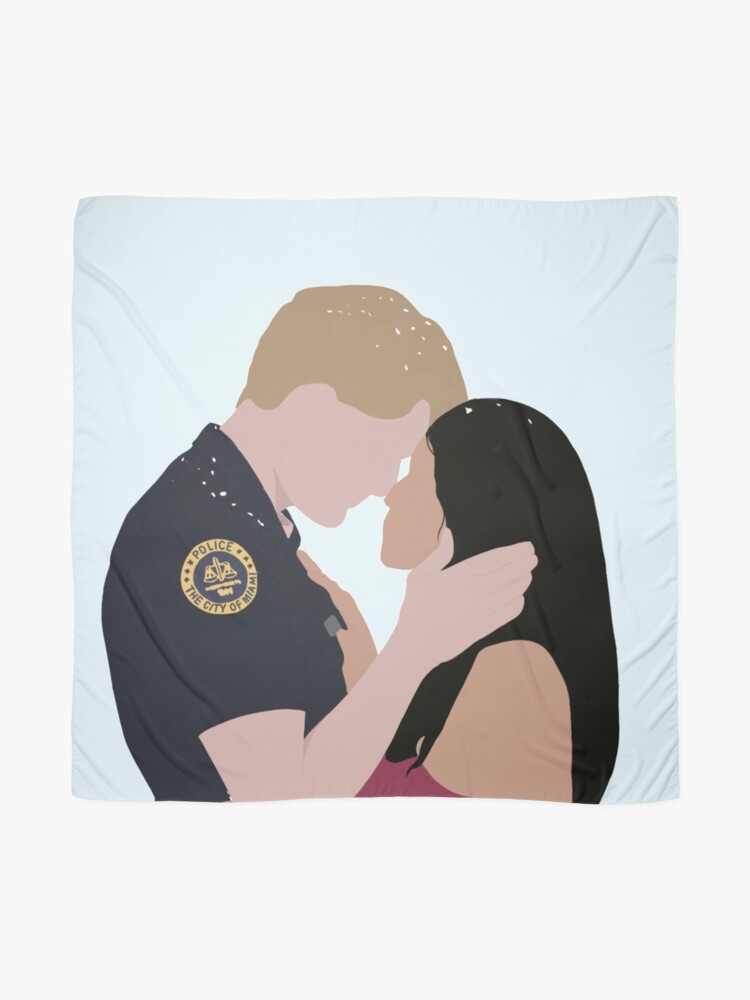 Alternate view of Jane and Michael popart Scarf