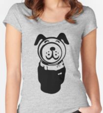 Fisher price little people vintage retro dog geek funny nerd Women's Fitted Scoop T-Shirt