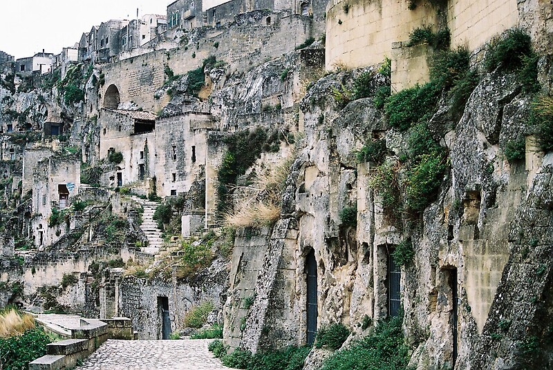 Cave Dwellings Of Matera Italy By Sandra Albin Redbubble   Flat,800x800,075,f 