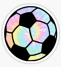 Tie Die Rainbow Soccer ball Sticker
