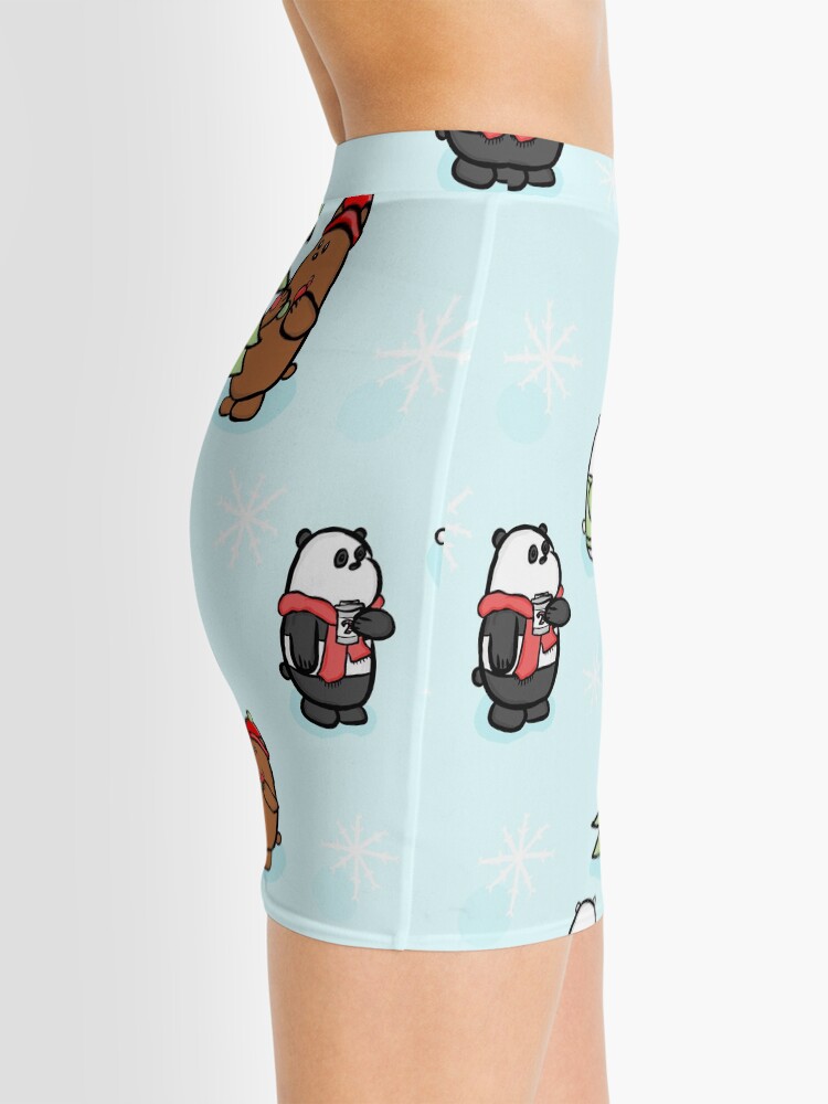 Alternate view of We Bare Bears Christmas Pattern Mini Skirt