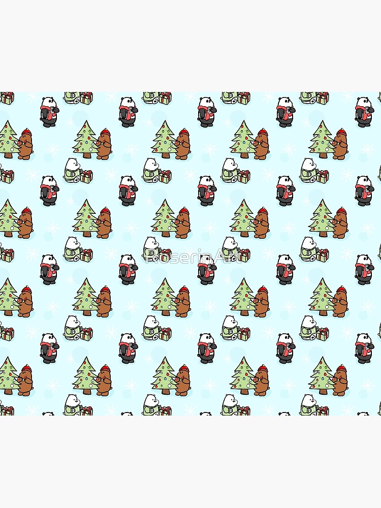 We Bare Bears Christmas Pattern by RoserinArt