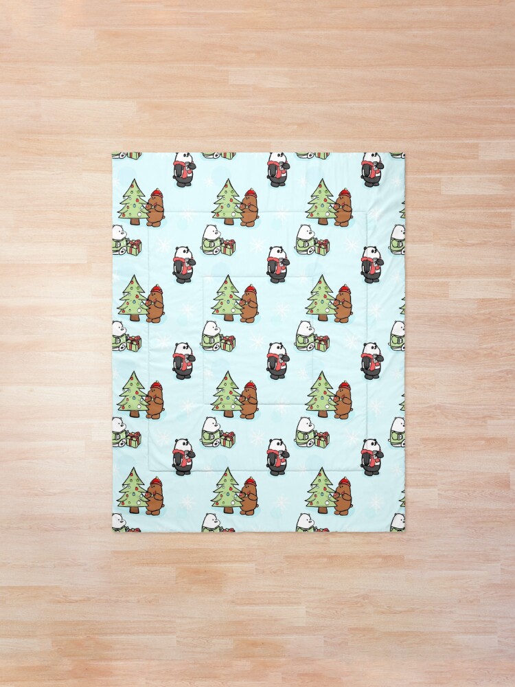 Alternate view of We Bare Bears Christmas Pattern Comforter