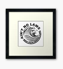 White Claws Framed Print