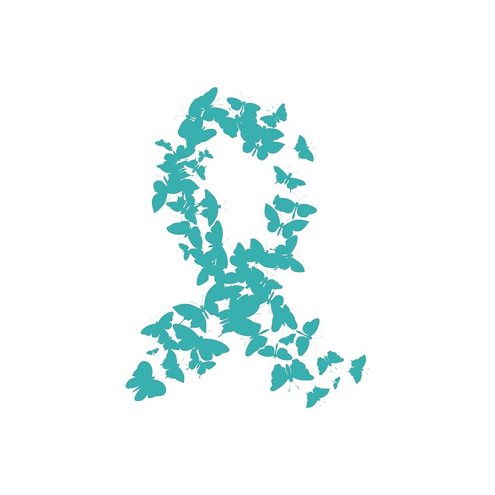 “Ovarian Cancer Awareness Ribbon” by tamioduski | Redbubble