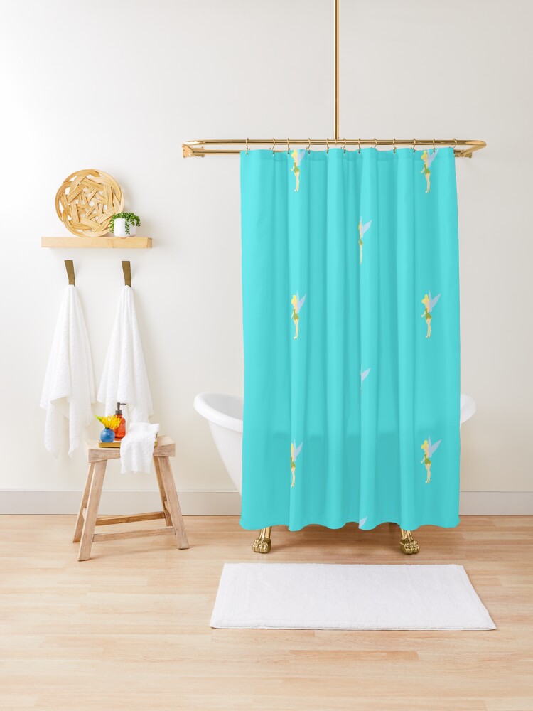Tinkerbell Minimalist Shower Curtain By Tasder Redbubble