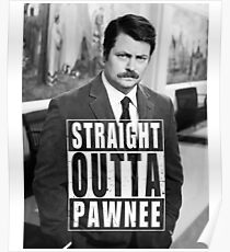 Striaght Outta Pawnee Poster