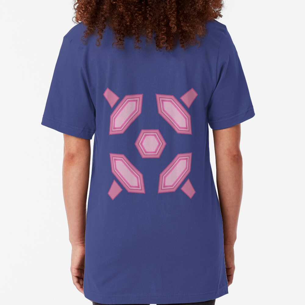 Zero Suit Back Design on Blue Slim Fit T-Shirt