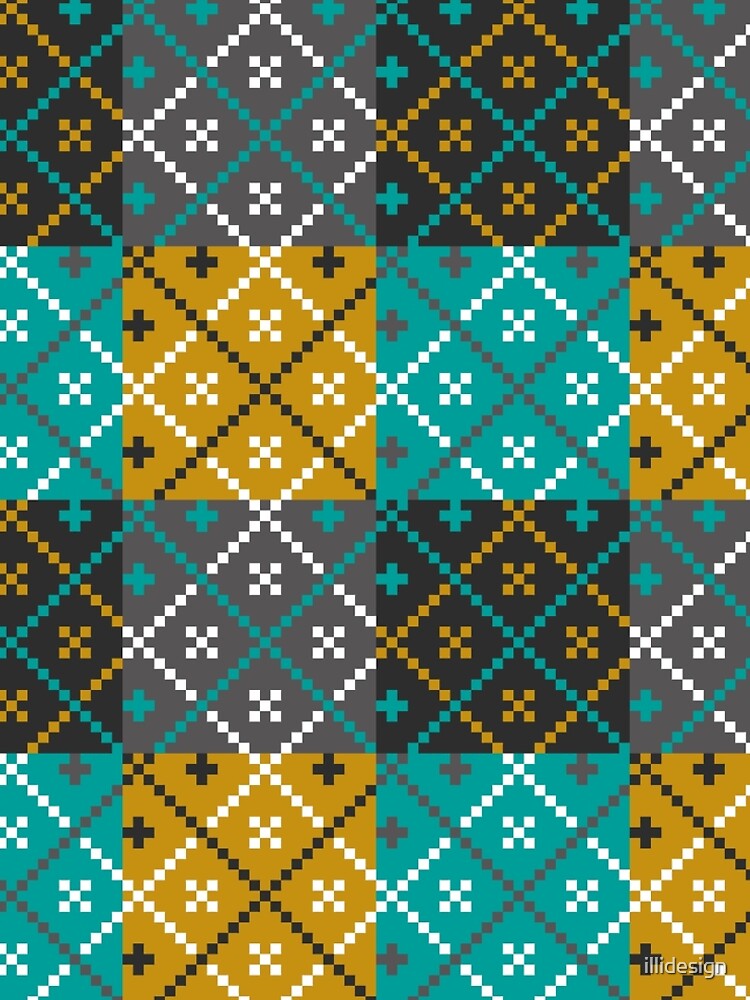 Folk Art Patchwork pattern by illidesign