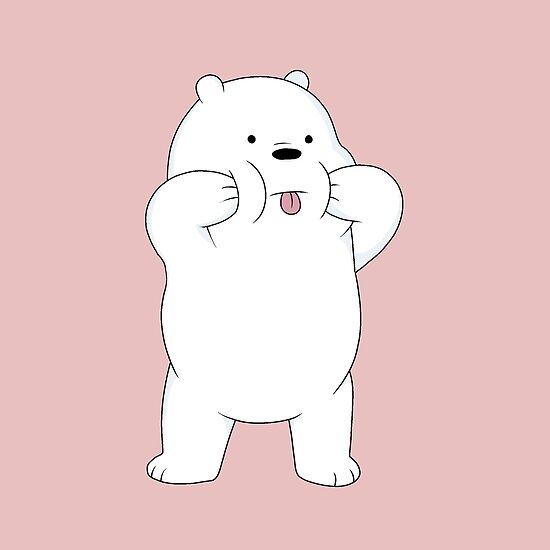 "We Bare Bears - Ice Bear" Poster by ValentinaHramov | Redbubble