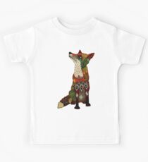 Camiseta para niños zorro floral